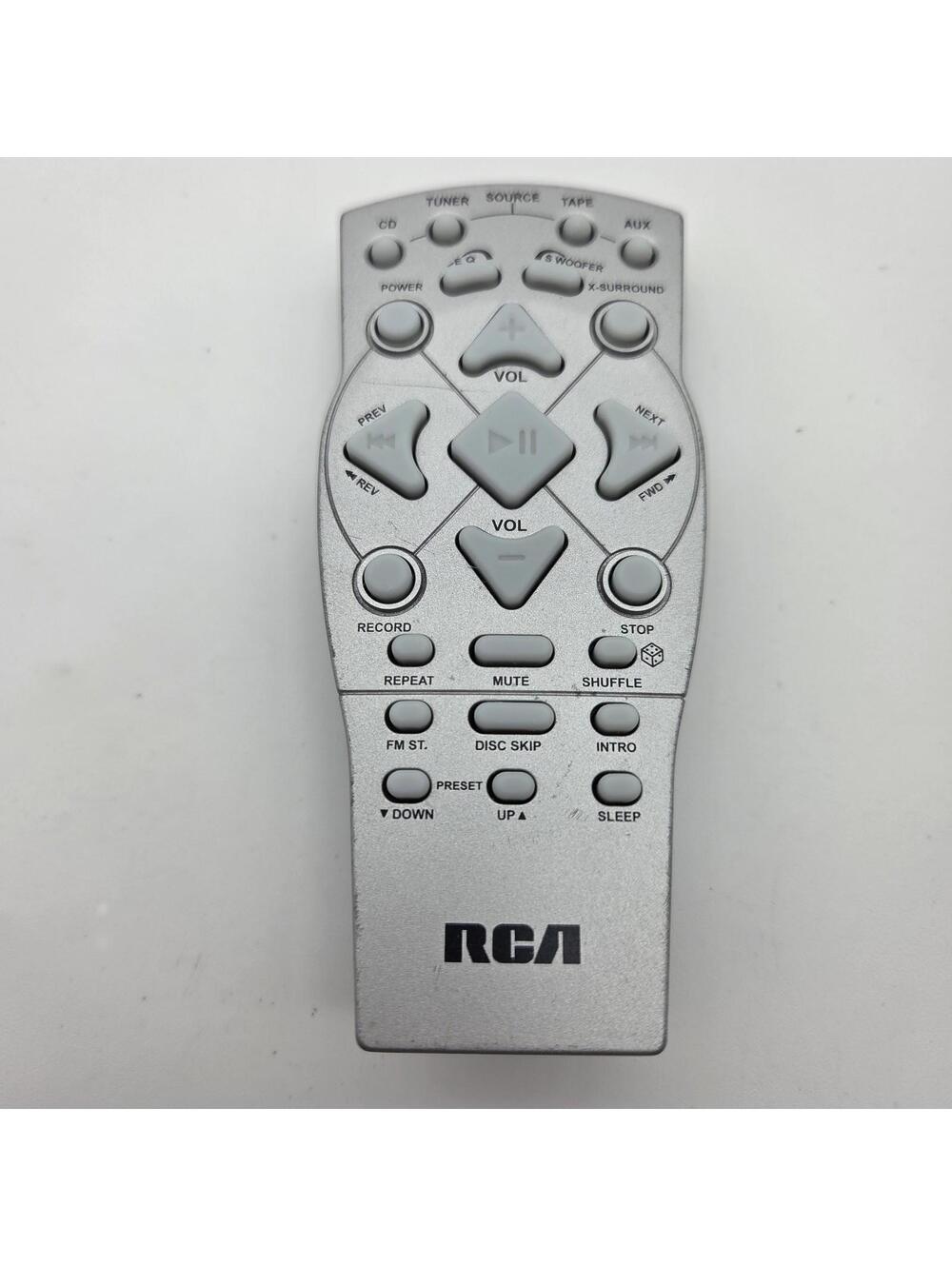 Genuine RCA REM-301 Remote Control - Tested OEM Silver Audio/CD/Tape Systems